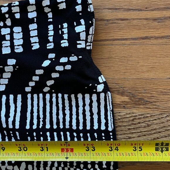 Proenza Schouler Black & White Viscose Sleeveless Shift Dress   Women's Size 6 - Picture 9 of 10